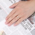thumbnail image 5 of Womens 6mm Rose Gold Tungsten Ring Love and Arrow Wedding Band, 5 of 5