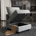 thumbnail image 2 of HONBAY Module Central Moderne en Tissu pour Sofa Modulaire Sofa Sectionnel Personnalisable, Gris, 2 of 5