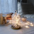 thumbnail image 3 of HUGFEGWE LED Red Bead Light String Christmas Tree Party Holiday Room Display Courtyard Decoration Colorful Light,Gift Fairy Tale Light Halloween Christmas Decoration Battery (10 FT,White) CA919-71086, 3 of 6