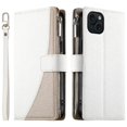 thumbnail image 1 of Funda cartera GANGXUN para iPhone 15 Plus , cuero PU con tarjetero, cremallera, correa de mano, soporte y protección 813°, 1 of 6