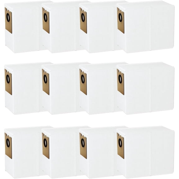 12 Pack Replacement Dust Bags Compatible with Lefant M2 Pro / M2 Plus / M2S Pro Robot Vacuum Cleaner, Large Capacity Dirt Disposable Vacuum Bags