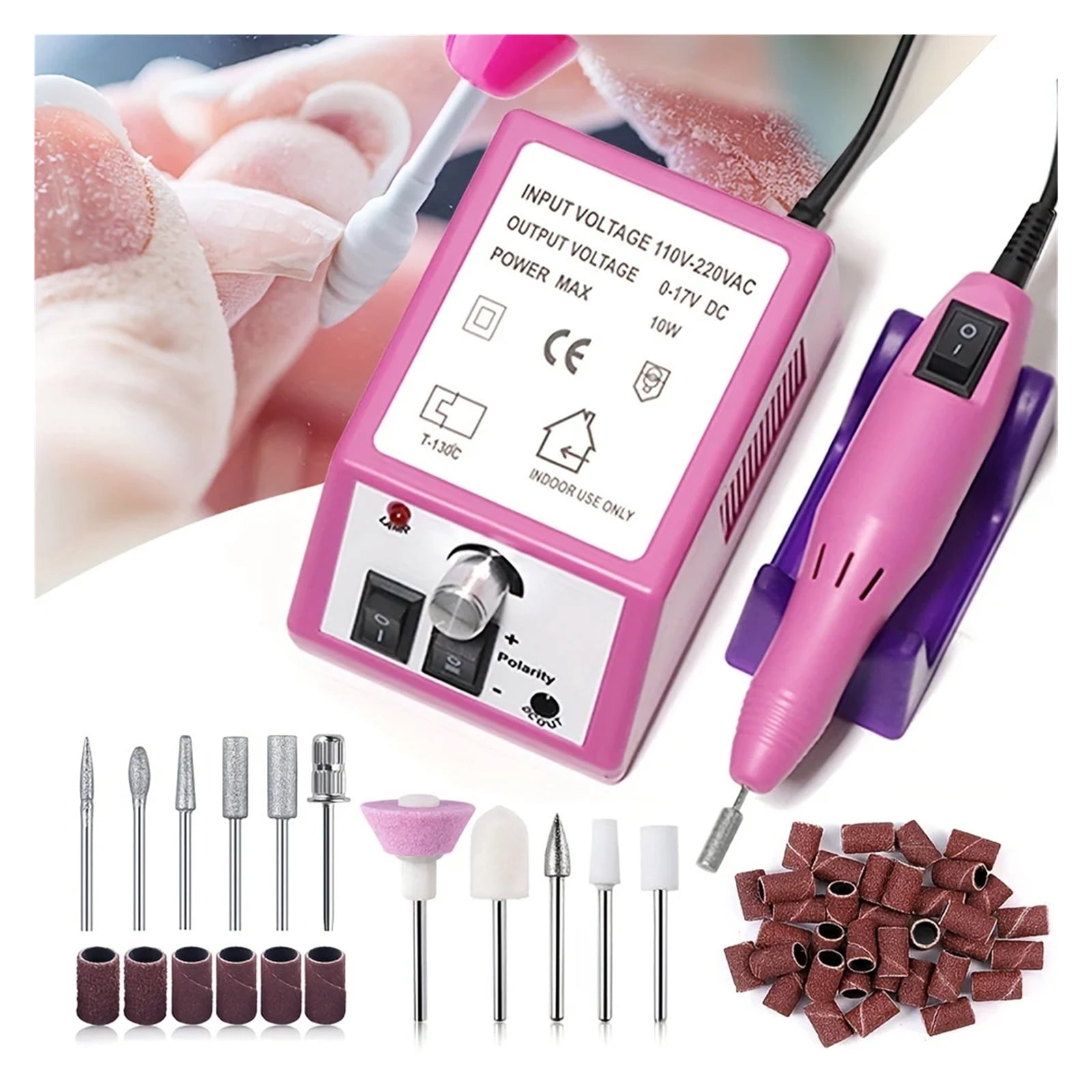 20000 RPM Manicure Drill Machine Set Electric Nail Drill Machine Gel Polish Remover Portable Nail Polisher Equipment