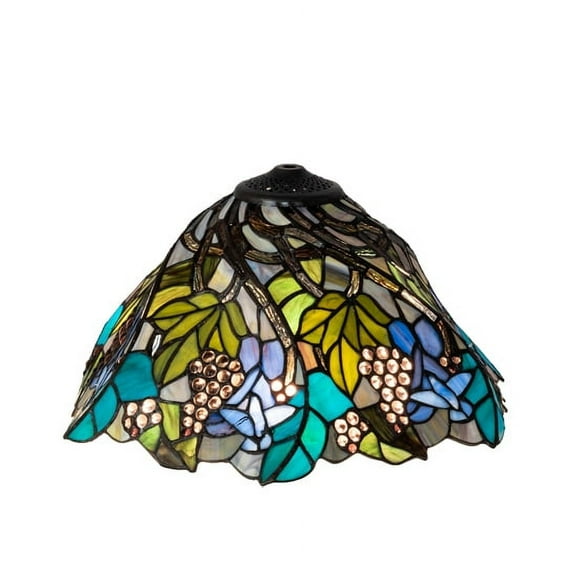 Meyda Tiffany 11560 Spiral 8.5" Tall Lamp Shade - Green