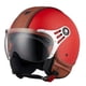 thumbnail image 3 of Cascos de moto retro vintage Casco de moto abierto de media cara Cascos de moto 3/4 Casco de seguridad para scooter Casque Ksak, 3 of 5