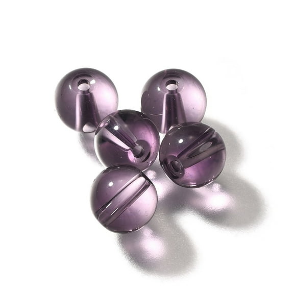 200pcs K9 Glass Imitation Austrian Beads Round Purple 7.5x8mm Hole: 1.4mm