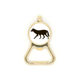 thumbnail image 1 of Lobo Negro Animal imagen Botellas de cerveza, abrelatas de acero inoxidable., 1 of 3