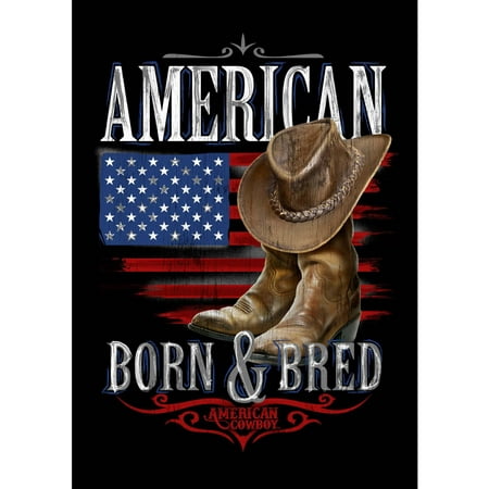 bred born american flag house