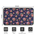 thumbnail image 5 of Pioneer Flower Floral Print Pattern Non Slip Washable Indoor Door Mat, Decorative Entry Rug for Entrance Bedroom Kitchen Bathroom, 30"x17", 5 of 6