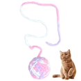 thumbnail image 1 of Cat Toy Ball Wool Interactive Funny Cat Pom Pom Toy Kitten Play Ball with Bell, 1 of 10