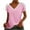 Pink, variant on WXLWZYWL Womens Summer Tops Casual V-Neck Bow Short-Sleeved T-Shirt Top Pink