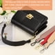 thumbnail image 4 of Correa de bolso de cuero de 35 pulgadas, correa cruzada de 1.5 pulgadas de ancho, reemplazo con hebillas doradas para mujeres, bolsos de mano DIY, bolsas de hombro, patrón de grano negro, 4 of 6