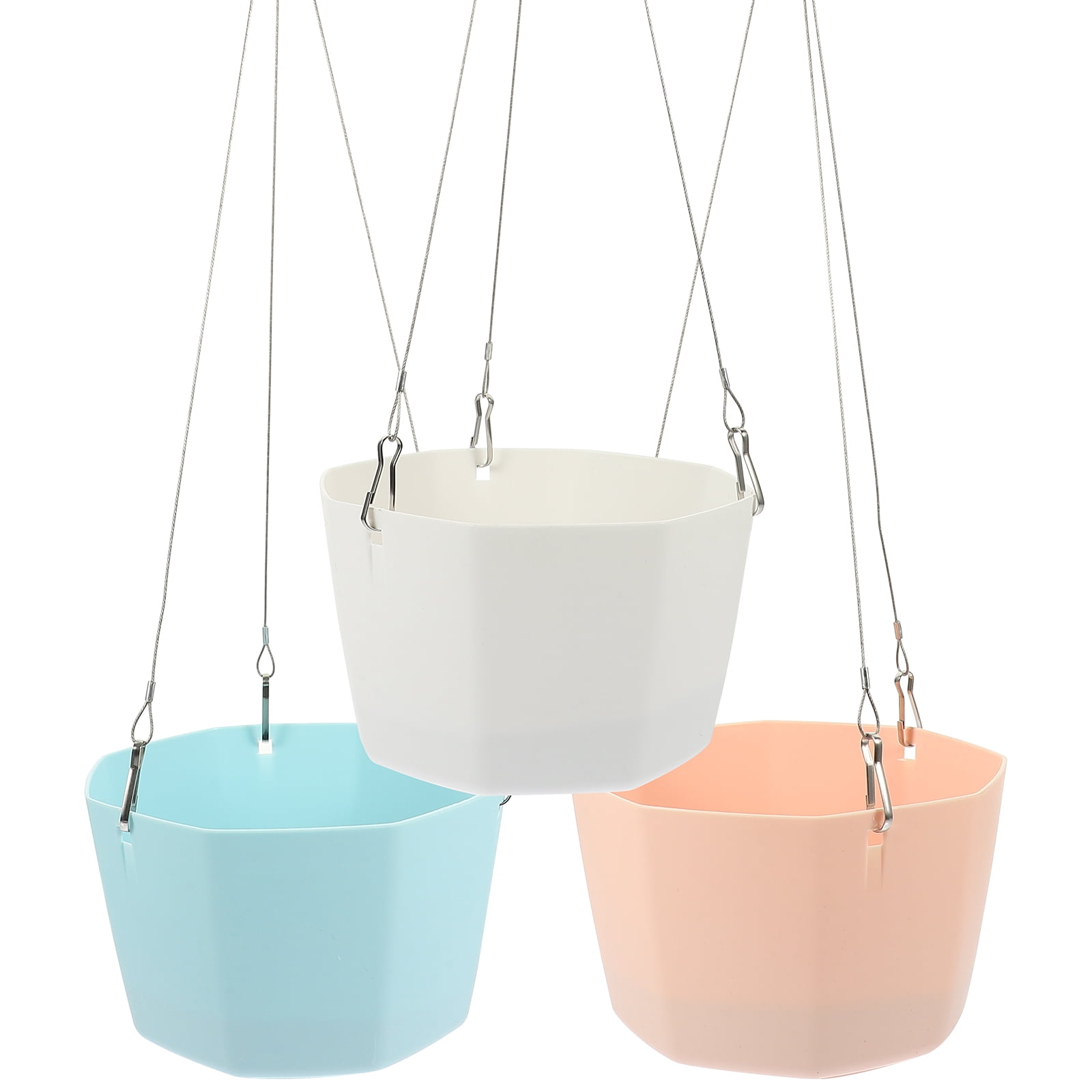 MasteelfCA 3 Sets Self-absorbent Flower Planter Succulent Flower Plant Pot Container Flower Pots