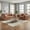 Sunset Rust, variant on Roundhill Furniture Wilson 2-Piece Living Room Set, Sofa and Loveseat, Sunset Rust