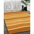 thumbnail image 3 of Ahgly Company Machine Washable Indoor Round Transitional Beer Orange Area Rugs, 3' Round, 3 of 7