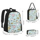 thumbnail image 2 of Easygdp Rabbit Burger Coffee Mochila para Niños y Niñas con Set de Caja de Almuerzo y Estuche para Lápices 3 en 1, Mochila Escolar Estampada para Adolescentes, 2 of 7