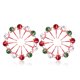 thumbnail image 3 of Moyic 24 Uds campana de Navidad rojo blanco verde Metal cascabeles árbol de Navidad colgante adorno decoración de Navidad para el hogar Kits de decoración para fiestas Moyic HA008305-00B, 3 of 6