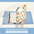 thumbnail image 3 of FORMRS 2 Pack Pencil Pouch for 3 Ring Binder with Clear Window Zipper Case, Orange, 3 of 6
