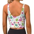 thumbnail image 4 of Picia Cute Flamingo Sports Bra for Women,Padded Strappy Sports Bras Medium Support Yoga Bra with Removable Cups,Running Yoga Bra-XX-Large, 4 of 9