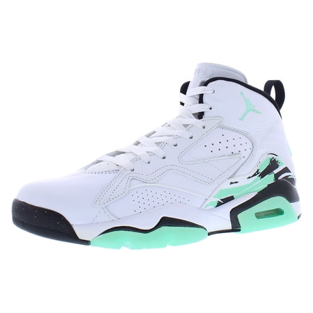 Nike Jordan MVP Leather Mens Shoes Size 13, Color: White/Green Glow/Black