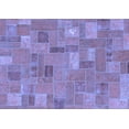 thumbnail image 1 of Ahgly Company Machine Washable Indoor Rectangle Patchwork Blue Transitional Area Rugs, 2' x 4', 1 of 4