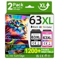 thumbnail image 1 of Cartuchos de tinta OEGGOINK 63XL en negro y color para HP 63XL, 1 of 6