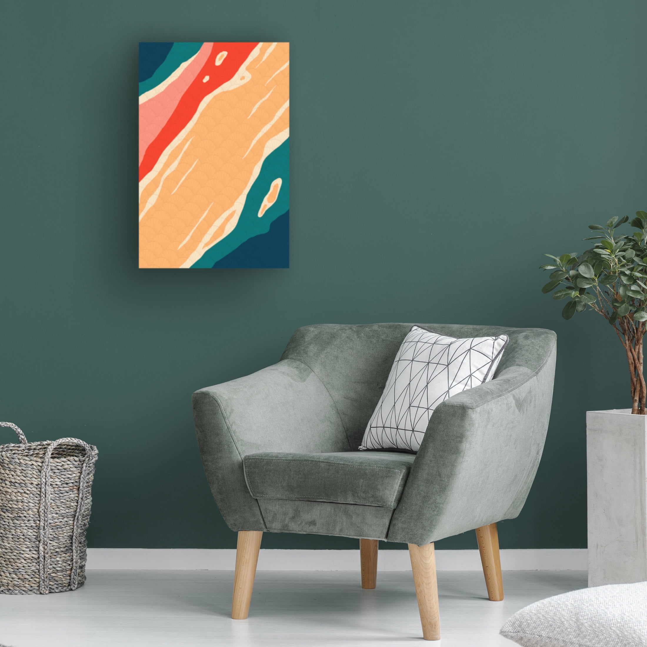 Trademark Fine Art Fadil Roze Asian Stream Canvas Wall Art
