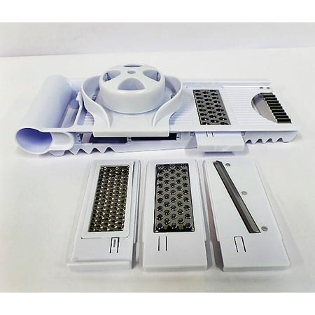 5-in-1 Multi Function Mandoline Slicer and Grater in (Best Grater For Zucchini)