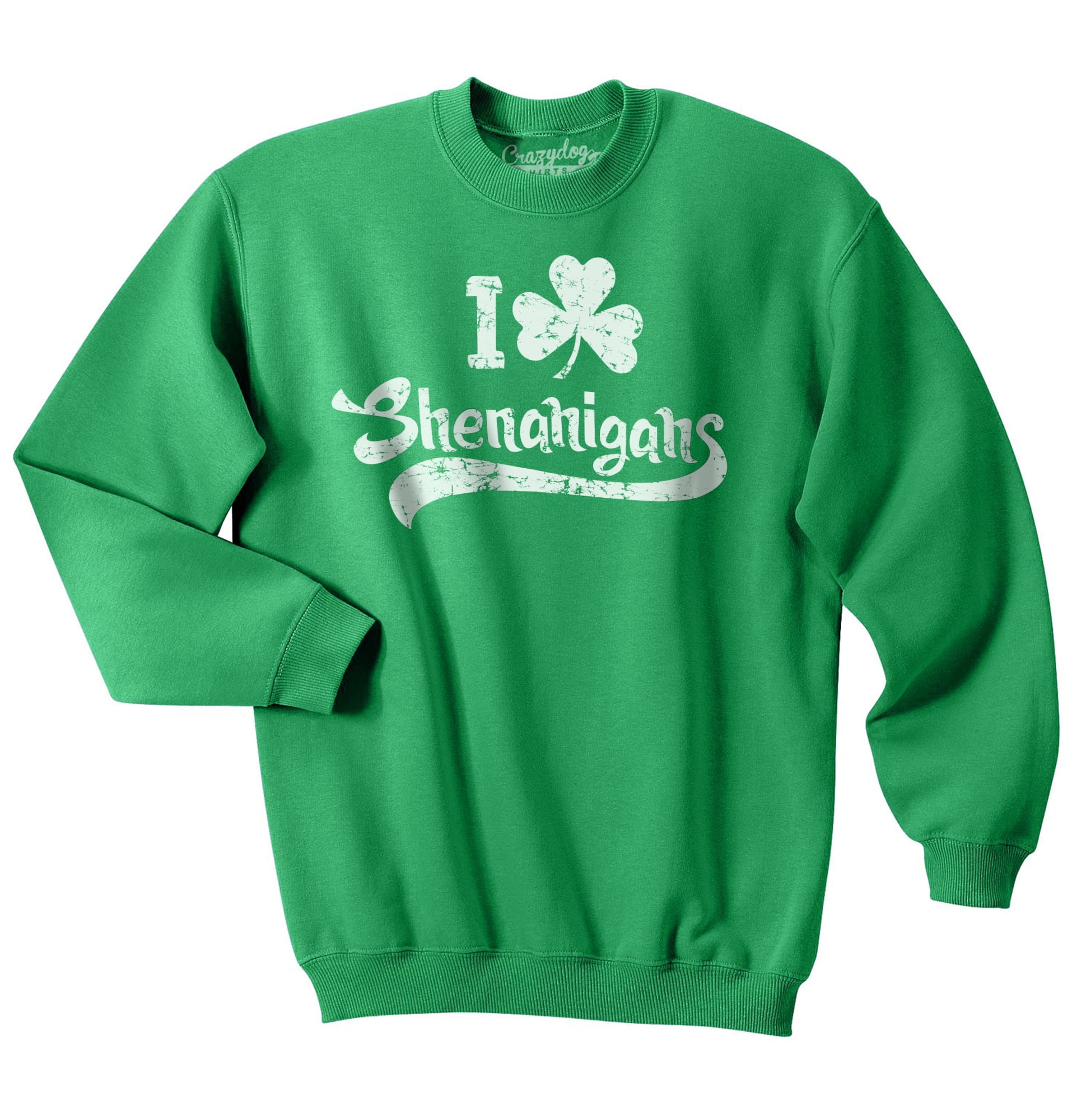 I Clover Shenanigans Socks Funny Saint St Patricks Day Irish Novelty Sarcastic