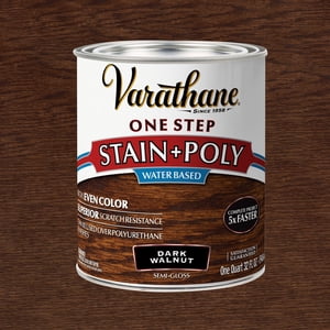 Varathane One Step Dark Walnut Wood Stain + Polyurethane
