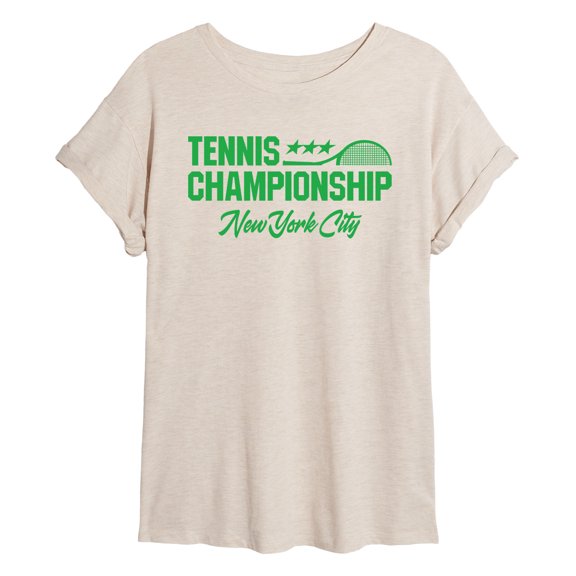 Instant Message - Tennis Championship NYC Oversized Graphic T-Shirt