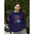 thumbnail image 2 of My Heart Beats Red White Blue Sweatshirt Men -Image by Shutterstock, Male Medium, 2 of 4