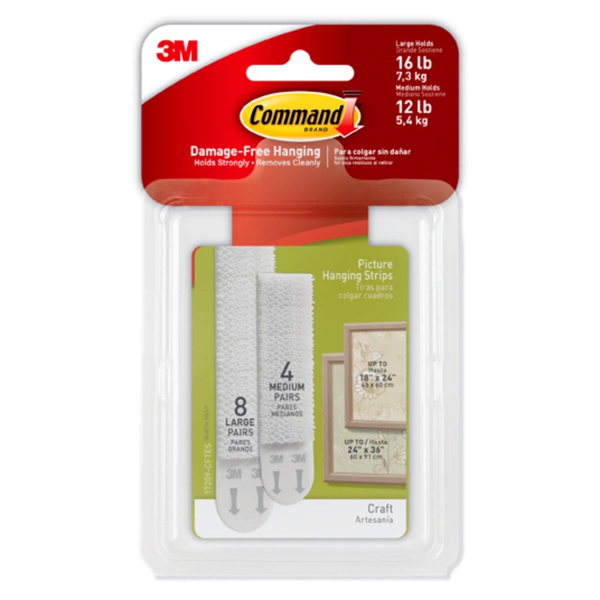 Command White Picture Hanging Strips Variety Pack 1 Each Com