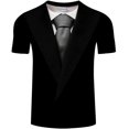 thumbnail image 1 of "Xishao Camisetas Hombre Baratas Ties 3D Ties Ties De Verano De Hombres T Shirt Camisetas Camiseta Retro Corbata Traje 3D Impresión 3D Camiseta De Manga Casual Manga De Manga De Manga Divertida Tops" Xishao ropa, 1 of 2