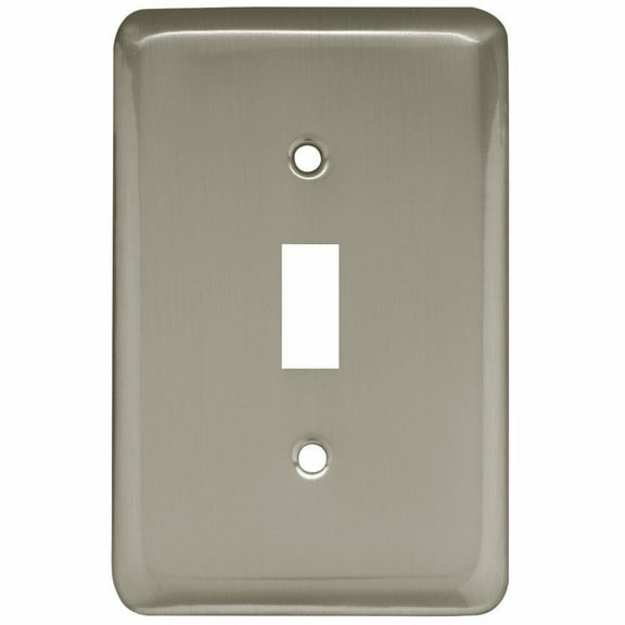 Franklin Brass W10245-SN Stamped Brushed Satin Nickel Single Switch Cover Plate