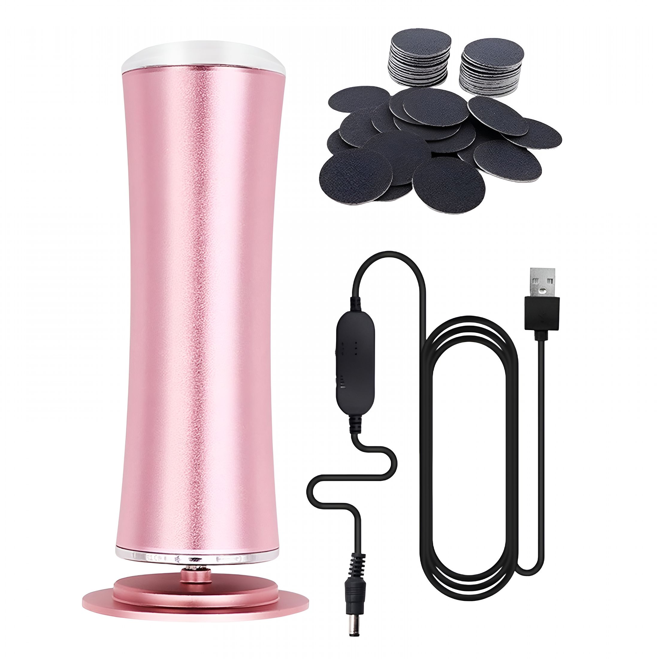XIRQI 2026 New Electric Foot Callus Remover Portable Removal Massager Pink for Foot Care, Callus Removal, Home Use, Smooth Skin, Pedicure Treatment.