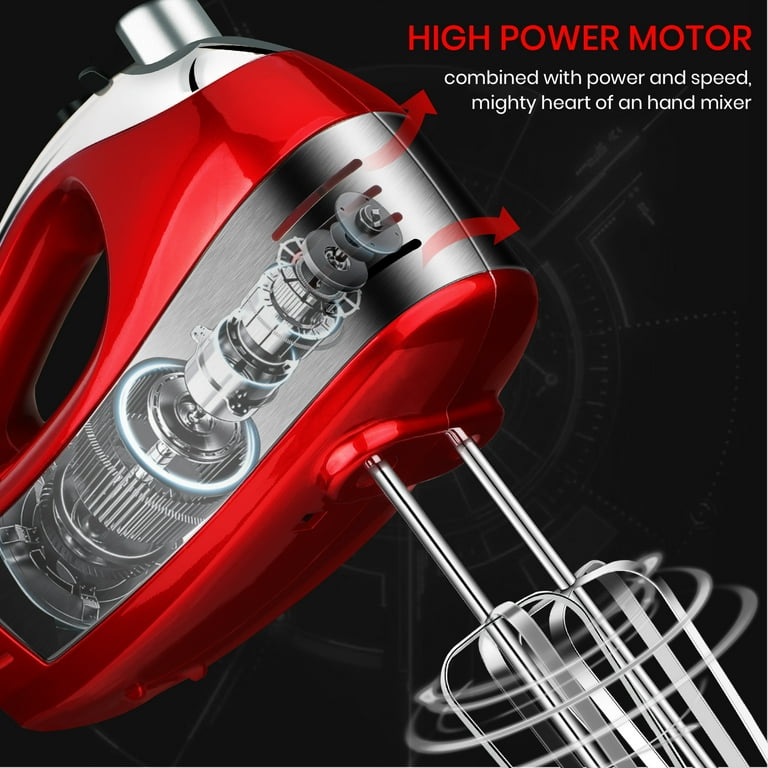 Red hand held mixer outlet