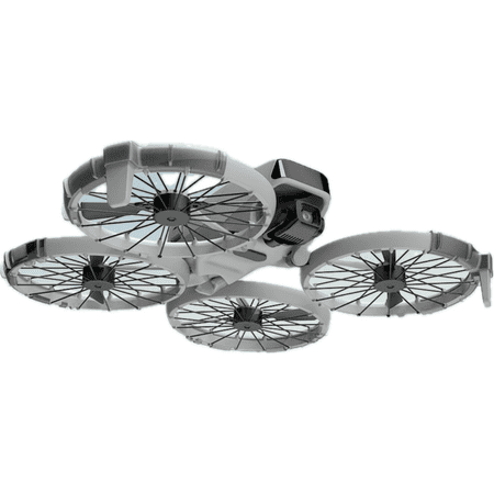Propeller Guard for DJI Flip Drone – Lightweight TPU Anti-Collision Blade Protector, Quick-Release Fall Protection Frame (Transparent Black / Green)