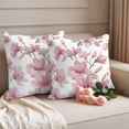 thumbnail image 3 of Outdoor Waterproof Pillow Covers Spring Pink Blossom Flower Decorative Throw Pillow Protectors,Pillowcase Cushion Cases for Patio Sofa Garden Couch,16x16in,Pack of 2, 3 of 14