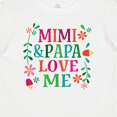 thumbnail image 4 of Inktastic Mimi and Papa Love Me Girls Baby T-Shirt, 4 of 5