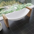 thumbnail image 4 of ALFI brand HammockTub1-WM White Matte 79" Acrylic Suspended Wall Mounted Hammock Bathtub, 4 of 12