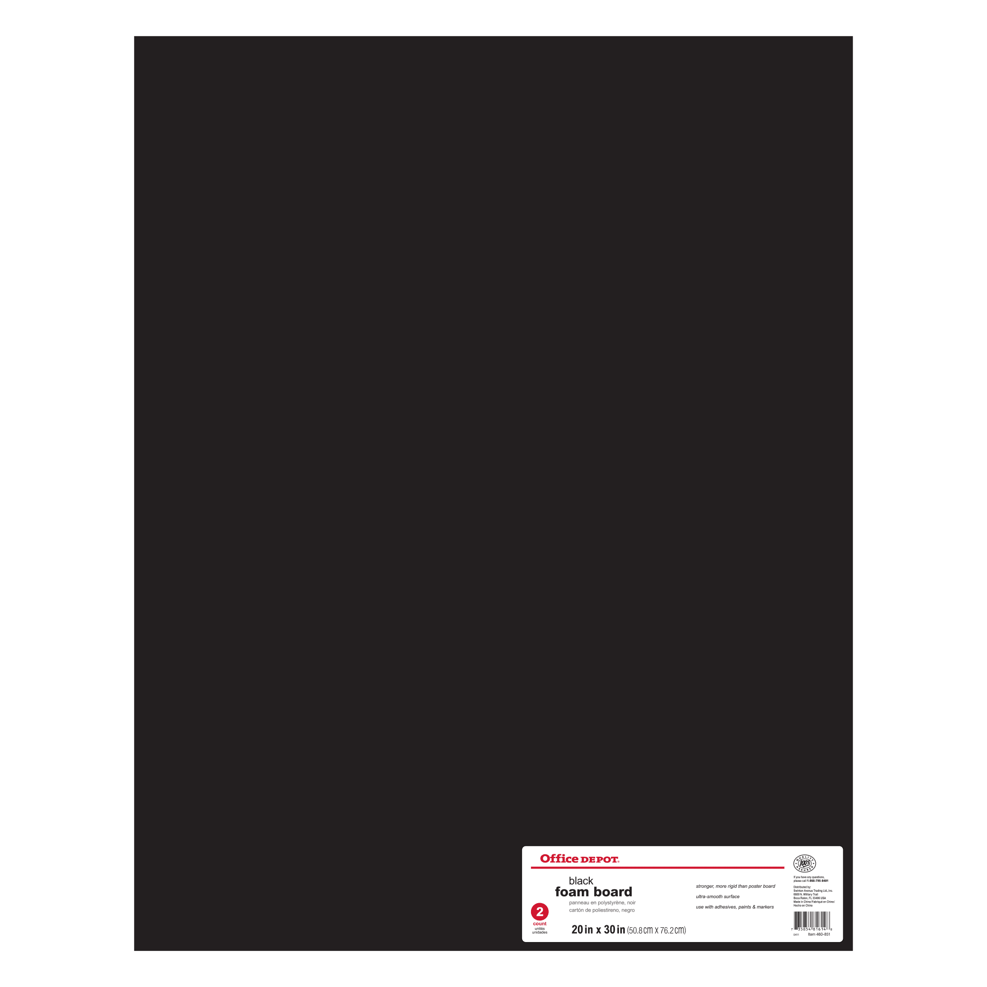 Elmer's Sturdy Foam Board Sheet, Black 