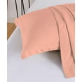 thumbnail image 5 of 5 Piece Luxury Thicker Pattern Comforter Set, 800 TC, 100% Egyptian Cotton, Full/Queen Size Peach Solid Color, 5 of 6