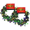 Garland Mardi Gras Stars Party Decoration 18 Feet - 2 Pack Fat Toad