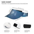 thumbnail image 3 of Daiia Snowflakes1 Pattern Sport Sun Visor Hats Visor Cap Adjustable Empty Top Baseball Cap Cotton Ball Caps for Women and Men, 3 of 7