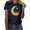 Navy-A, variant on Penkiiy Muslim Ramadan T-Shirt for Women Women's Summer Moon Graphic Shirts Cute Boho Short Sleeve Round Neck Tee Girls Casual Loose Blouses L Green