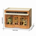 thumbnail image 2 of DIY Miniature Dollhouse Kit,Mini 3D Wooden Room Craft Model with LED Lighting,Creative House Furniture Kit,Birthday Gift, 2 of 19