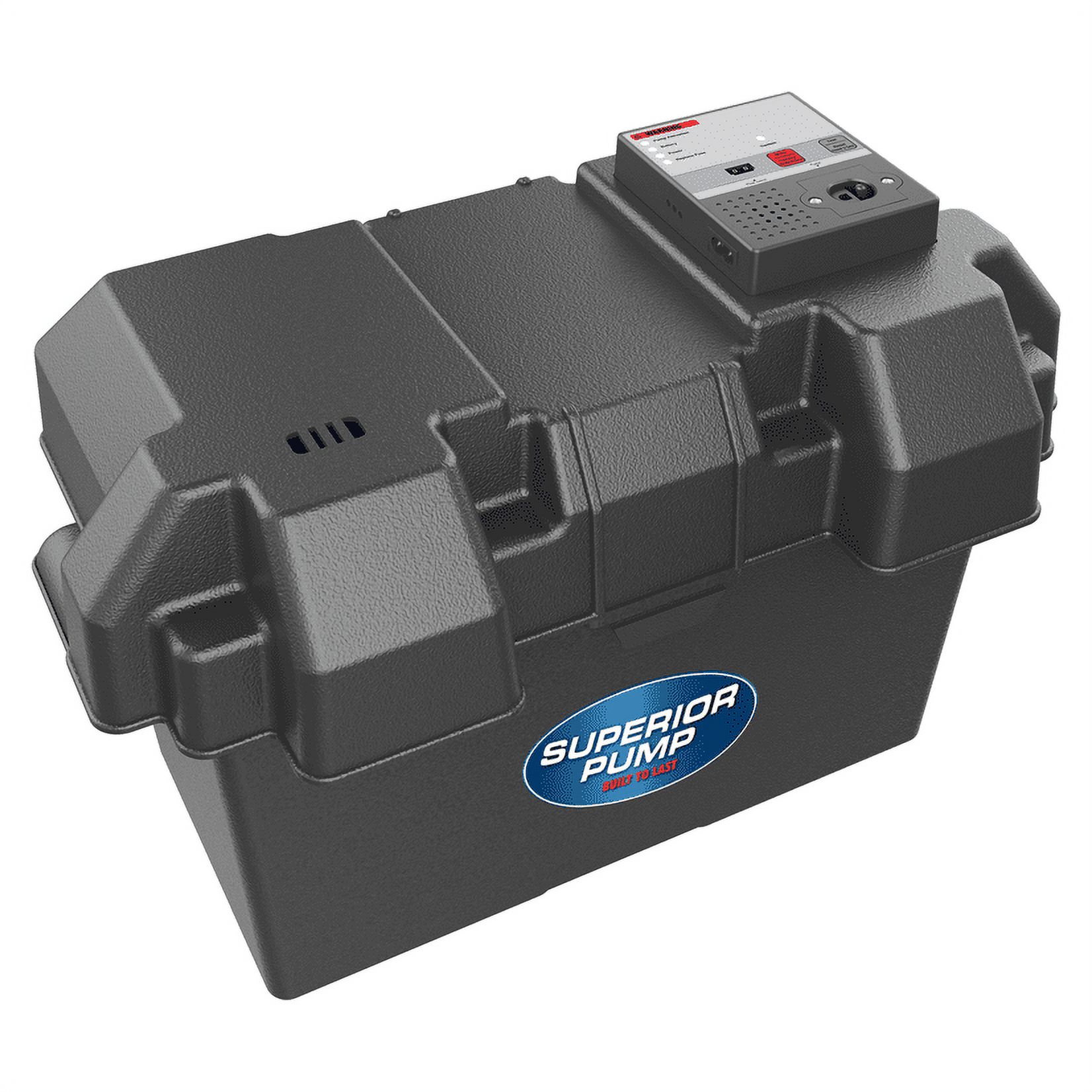 Superior Pump 92900 12V Battery Back up Submersible Utility Water Sump Pump with Tethered Switch