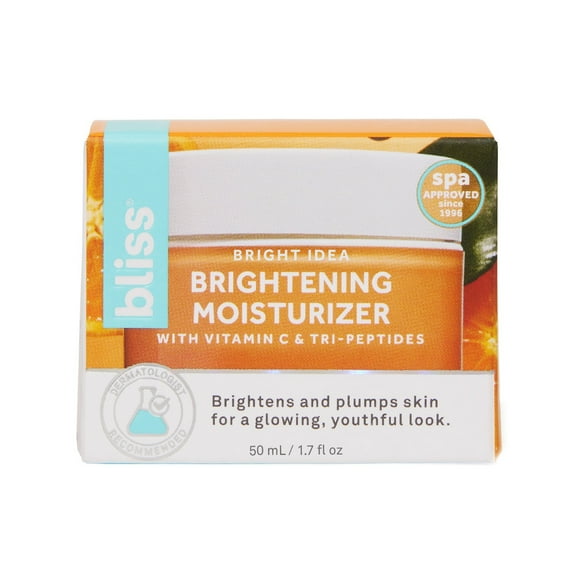 Bliss Vitamin C  Tri-Peptide Collagen-Protecting & Brightening Facial Moisturizer, All Skin,1.7oz