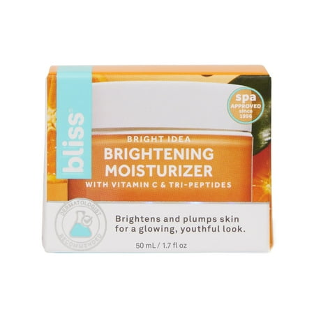 Bliss Vitamin C +Tri-Peptide Collagen-Protecting & Brightening Facial Moisturizer All Skin 1.7oz