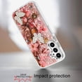thumbnail image 5 of XPM for Motorola Moto G 5G 2025 Phone Case, Epoxy Glitter Flowers Bling 3D Butterfly Fashion TPU Hybrid with Shockproof Protection Cover for Moto G 5G (2025) (Rose Gold), 5 of 8